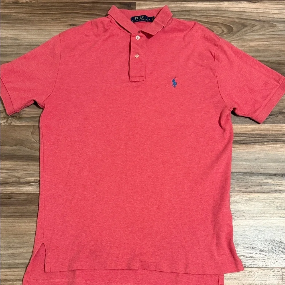 Polo Ralph Lauren Men’s M Classic Fit Red Pink Heather Soft Touch Golf Shirt